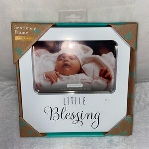 Kate & Milo Little Blessing 4x6 Photo Baby Frame Keepsake